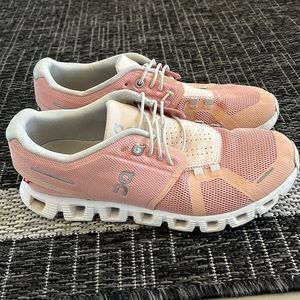 Pink and gray on clouds hardly worn size 8. OBO